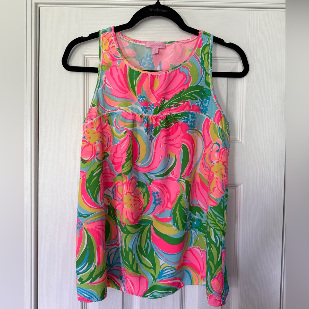 Lilly Pulitzer So A Peeling Flutter Tank Top, S